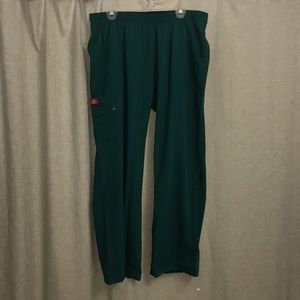 Hunter green dickies scrub pants